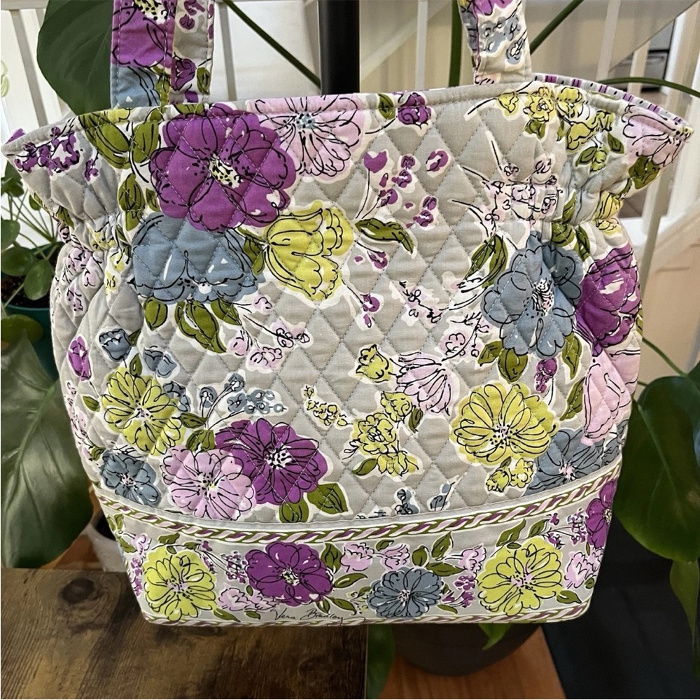 Vera Bradley Laura Cinch Tote in Watercolor Floral - Picture 2 of 14